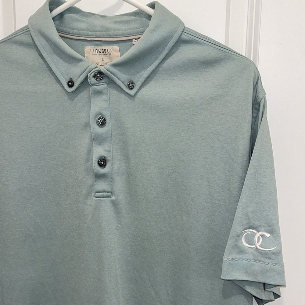 Linksoul John Ashworth Co Tempus Fugit Men’s Casual golf Polo shirt-Old Chatham